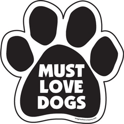 Must Love Dogs Paw Magnets