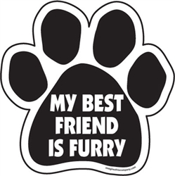 My best friend is furry Paw Magnets
