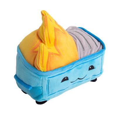 SnugArooz Baby Dumpster Fire Plush Dog Toy 3"