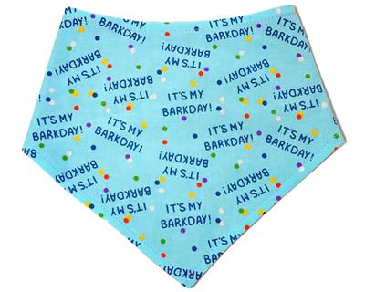 Bandana - It's My Barkday - Blue Birthday Dog Bandana