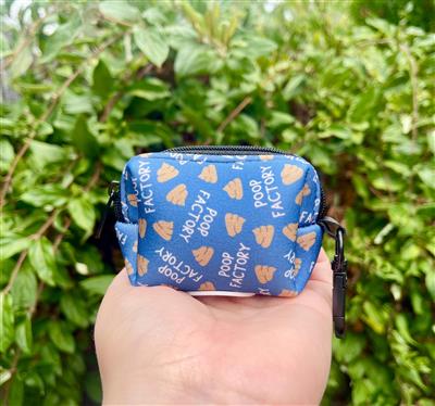 Funny Dog Poop Bag Holder | Poop Factory Waste Dispenser | Recycled Neoprene | Novelty Dog Gift | Bright Dog Accessory