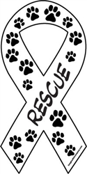 Rescue Ribbon Magnets in Black & White