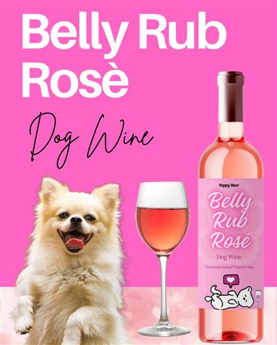 Belly Rub Rosé Dog Wine | 375mL Bottle