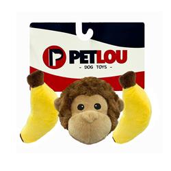 4" EZ Squeaky TRI pack Monkey & Bananas