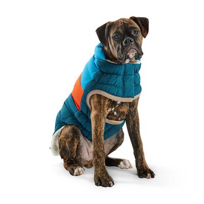 Color Block Puffer - Dark Teal