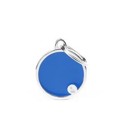 Medium Blue Circle ID Tag