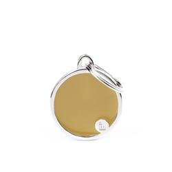 Medium Brown Circle ID Tag