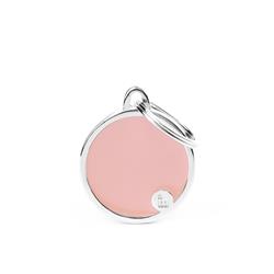 Medium Pink Circle ID Tag