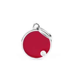 Medium Red Circle ID Tag