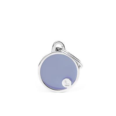 Small Lilac Circle ID Tag