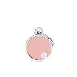 Small Pink Circle ID Tag