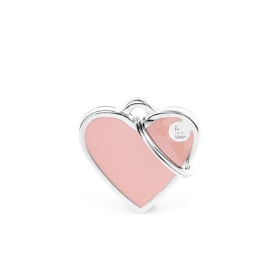 Small Pink Heart ID Tag