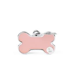 Small Pink Bone ID Tag
