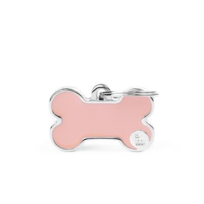 Small Pink Bone ID Tag