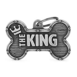 XL Bone Bronx King ID Tag
