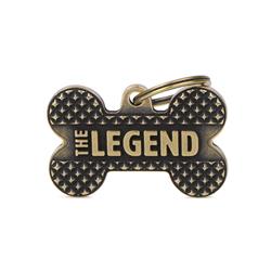 Big Bone Bronx Legend English Brass L ID Tag
