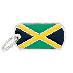 Jamaican Flag ID Tag