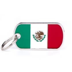 Mexico Flag ID Tag