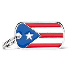 Puerto Rico Flag ID Tag