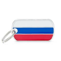 Russian Flag ID Tag