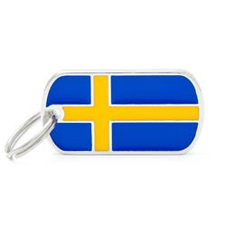 Sweden Flag ID Tag