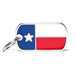 Texas State Flag ID Tag