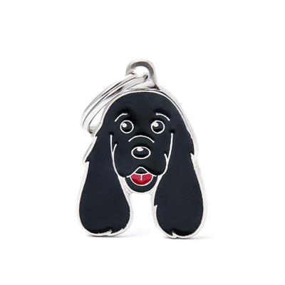Black English Cocker ID Tag