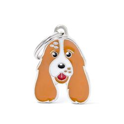Orange And White English Cocker ID Tag