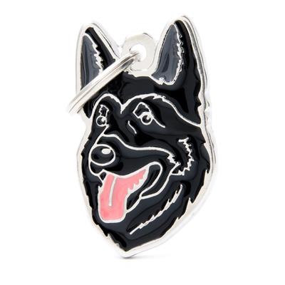 Black German Sheppard ID Tag