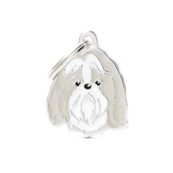 Grey Shih Tzu ID Tag