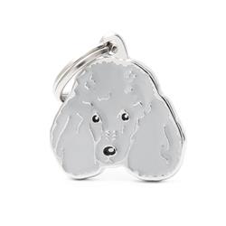 Grey Poodle ID Tag