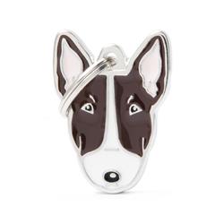 Brown & White Bull Terrier ID Tag