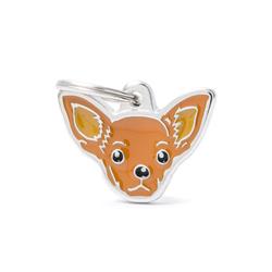 Chocolate Chihuahua ID Tag