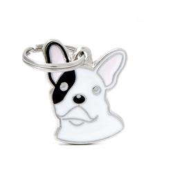 Black And White French Bulldog ID Tag