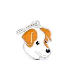 Orange Jack Russel ID Tag