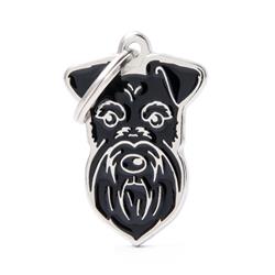 Black Schnauzer ID Tag