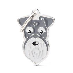 Pepper-And-Salt Schnauzer ID Tag