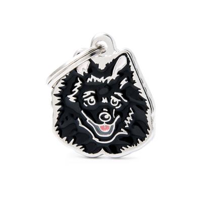 Black Italian Spitz ID Tag