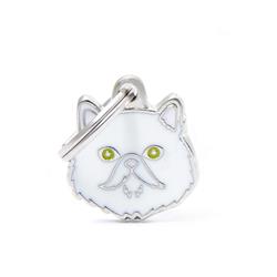 White Persian ID Tag
