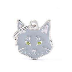 Silver Maine Coon ID Tag