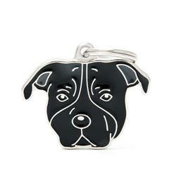 Black American Staffordshire Terrier ID Tag