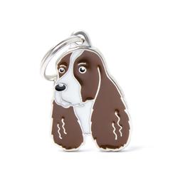 White And Brown Springer Spaniel ID Tag