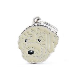 Lagotto Romagnolo Cream ID Tag