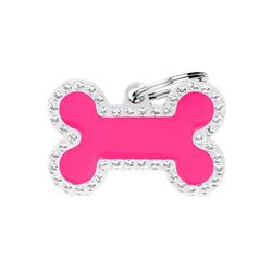 Pink Big Glam Bone ID Tag