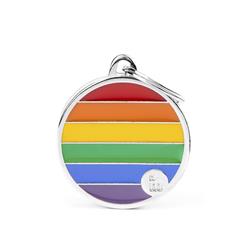 L Circle Rainbow ID Tag