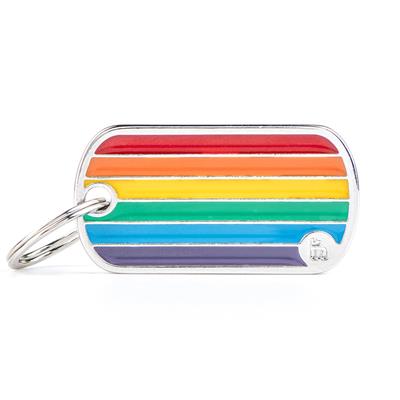 Flag Rainbow ID Tag