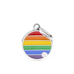 S Circle Rainbow ID Tag