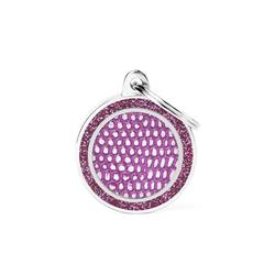 Medium Liliac Circle Saint Tropez ID Tag