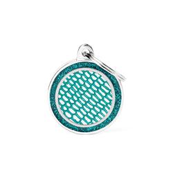 Medium Turquoise Circle Saint Tropez ID Tag