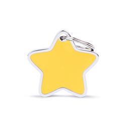 Big Yellow Star ID Tag
